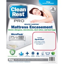 HOUSSE DE MATELAS 200X200 ANTI-PUNAISE DE LIT KING CLEANREST PRO