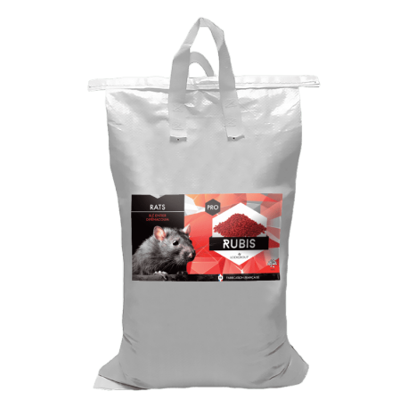 RUBIS Grain concassé 10kg – Appâts céréales anti souris