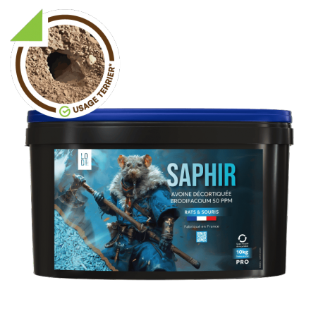 SAPHIR Grain 10kg – Appâts céréales anti rats et souris