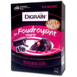 Pâte anti souris à effet foudroyant