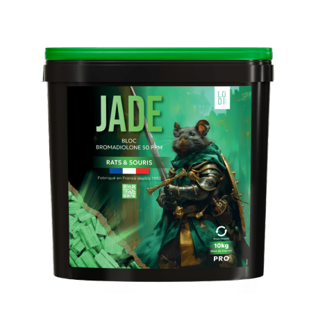 JADE Bloc 30g nu 10kg – Appâts blocs anti rats et souris